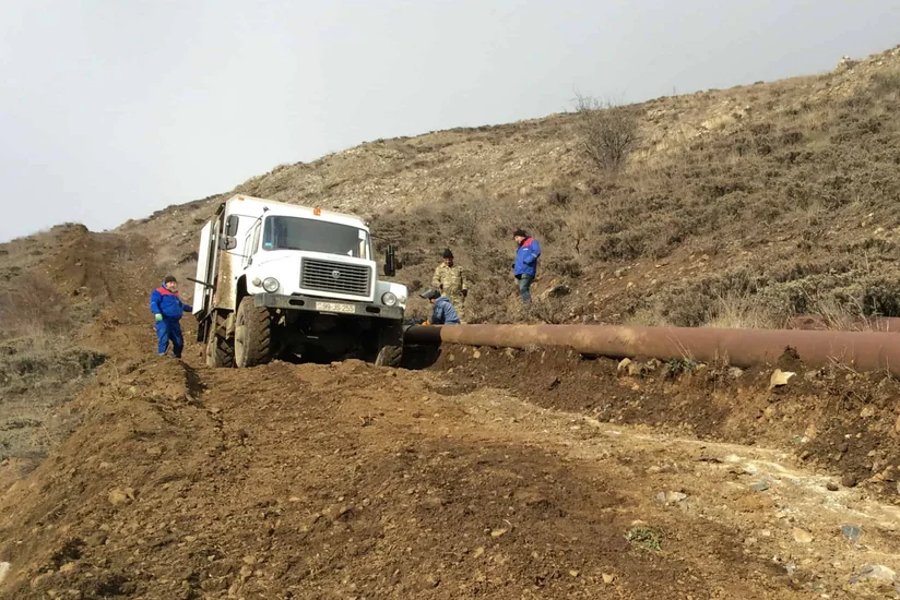 Şuşa şəhərinə içməli suyun verilməsinə başlanılıb