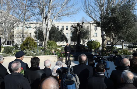 Prezident İlham Əliyev maestro Niyazinin Bakıda abidəsinin açılış mərasimində iştirak edib - YENİLƏNİB