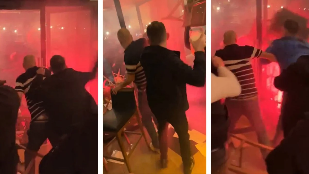 Fransalı azarkeşlər Çempionlar Liqası oyunundan əvvəl qonaq fanatlara hücum ediblər