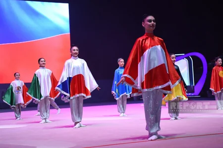 Bakıda bədii gimnastika üzrə Dünya Kuboku, AGF Trophy beynəlxalq turnirinin açılış mərasimi keçirilib