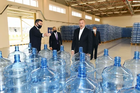 Prezident Hacıqabul Sənaye Məhəlləsinin açılışında iştirak edib - YENİLƏNİB