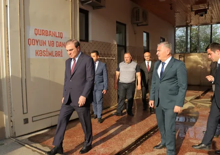 Gəncədə Qurban bayramında heyvan satışı və kəsimi məntəqələrində yoxlama aparılıb