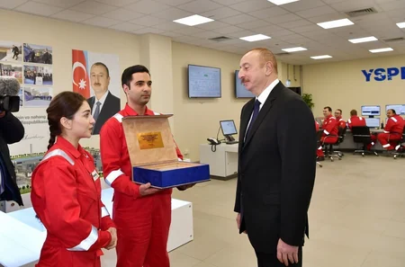 Prezident İlham Əliyev Sumqayıtda “SOCAR Polymer”in yüksək sıxlıqlı polietilen zavodunun açılışında iştirak edib - YENİLƏNİB-2