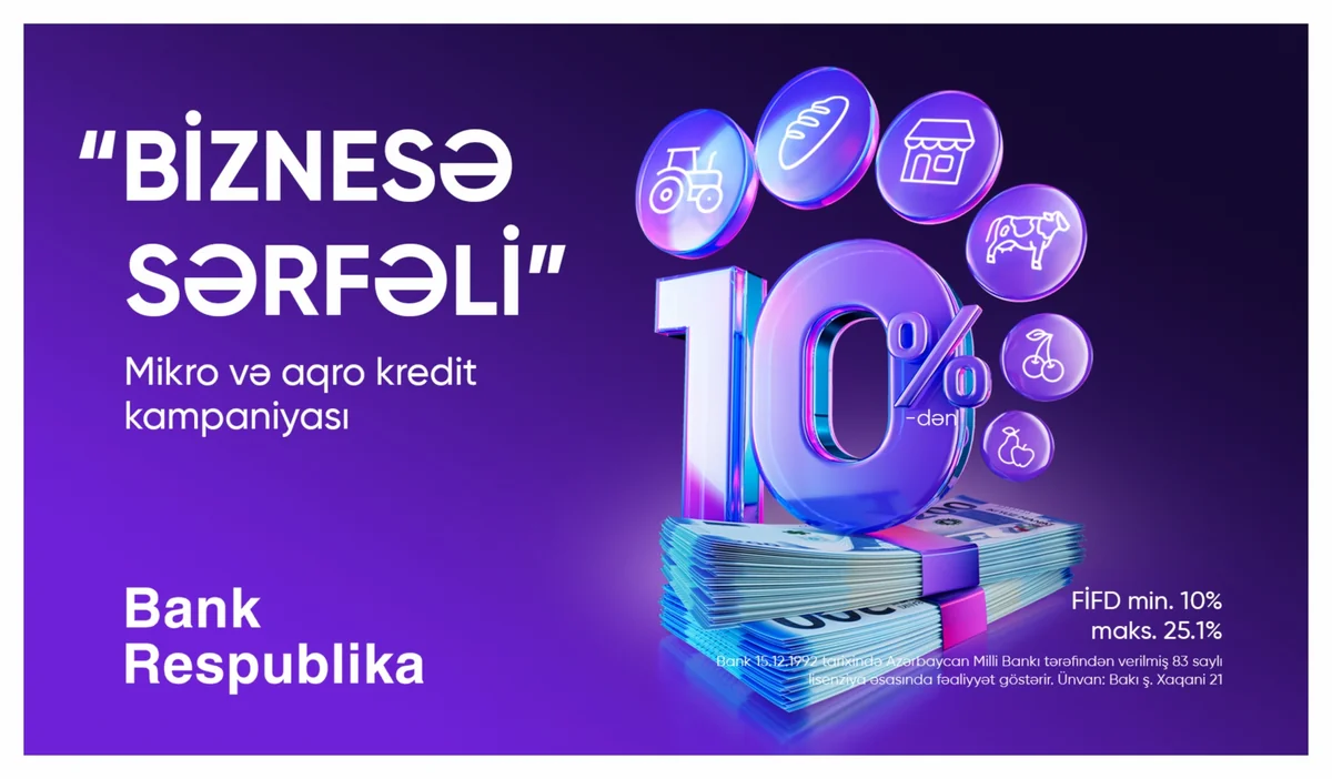 “Bank Respublika” “Biznesə Sərfəli” mikro kredit kampaniyasına start verir