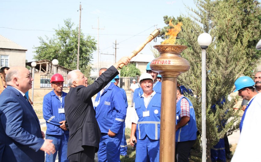 Xaçmaz, Ucar, Göyçay və Cəlilabadın bəzi kəndlərinə qaz verilib