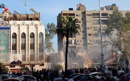 Israeli rocket falls near Iranian embassy in Damascus