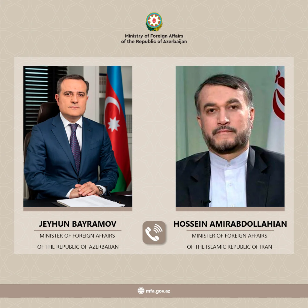 Azərbaycan və İran XİN başçıları regiondakı vəziyyəti müzakirə ediblər