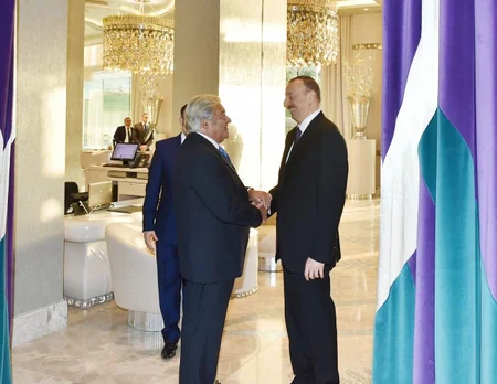​İlham Əliyevin adından III Qlobal Bakı Forumunun iştirakçılarına ziyafət verilib - FOTO