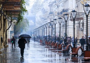 Rain, strong wind expected in Baku tomorrow
