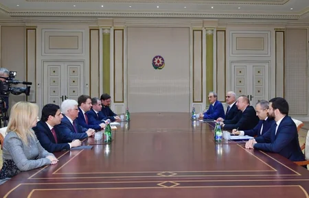 President Ilham Aliyev received delegation led by Russian minister of economic development