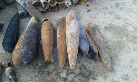 Xızıda 300 ədəd partlamamış hərbi sursat tapılıb