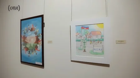 “OBA” “Azad Xocalı: kiçik əllərdən böyük rəsmlər” adlı sərgi keçirib – FOTO/VİDEO