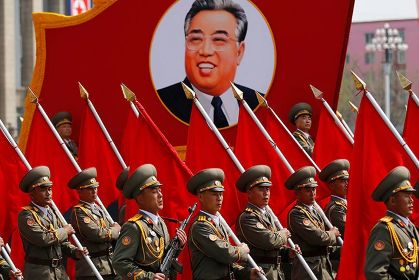 North Korea holds nighttime military parade