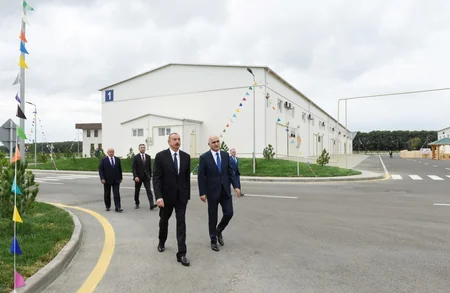 Azərbaycan Prezidenti Masallı Sənaye Məhəlləsinin açılışında iştirak edib