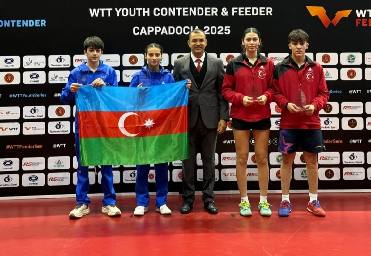 Azərbaycanın stolüstü tennisçiləri Türkiyədə keçirilən turnirin qızıl medalını qazanıblar