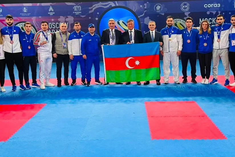 Azerbaijani karatekas claim 7 medals at tournament in Russia