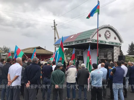 I Qarabağ müharibəsi şəhidinin xatirə bulağının açılışı olub