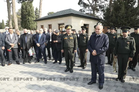 Vətən müharibəsi şəhidinin məzarı ziyarət olunub