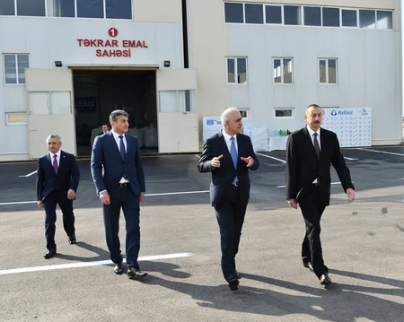 Prezident İlham Əliyev Balaxanı Sənaye Parkının açılışında iştirak edib