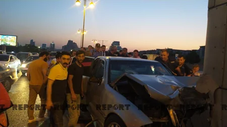 Bakıda yol qəzası olub, yeniyetmə xəsarət alıb
