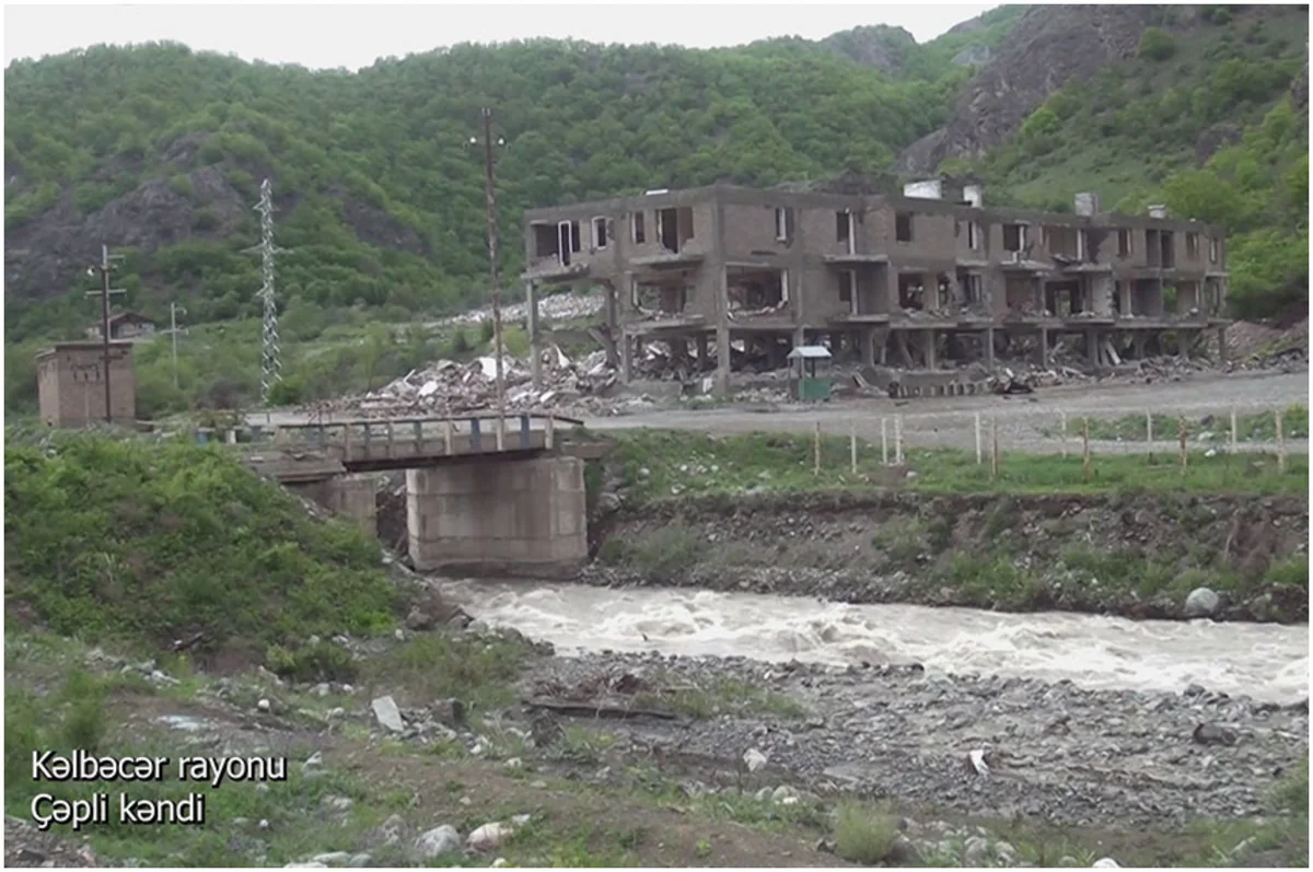 Видеокадры из села Чепли Кельбаджарского района