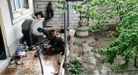 Naxçıvanda yaşayış evini su basıb
