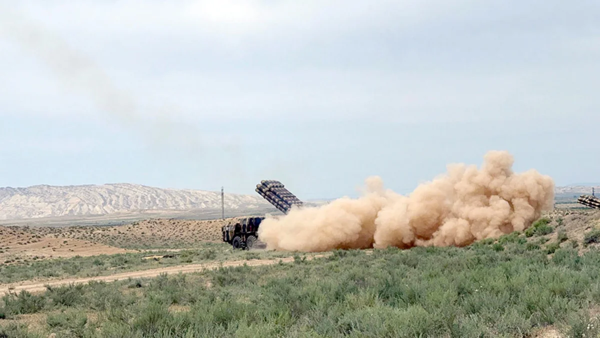 Azerbaijani Army conducts live-fire tactical exercise