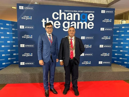 Fərid Qayıbov Parisdə idman nazirlərinin Change the Games beynəlxalq forumunda iştirak edib