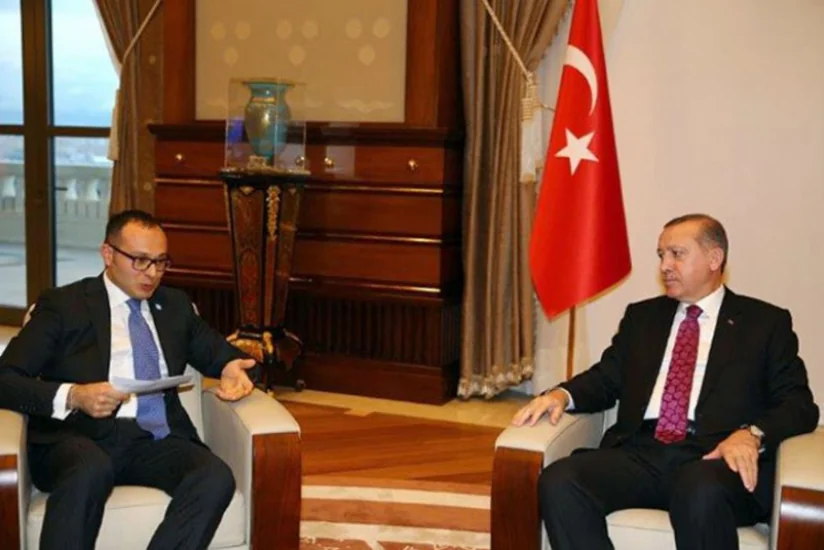 Türkiyə Prezidenti Ramil Həsənovla görüşüb