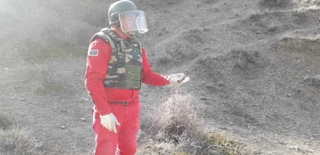 Qazaxda 4 ədəd top mərmisi tapılıb