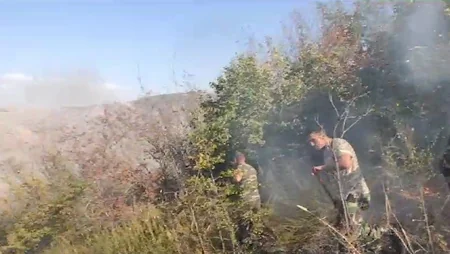 Şamaxıda yanğın məhdudlaşdırılıb, soyutma işləri aparılır - YENİLƏNİB-2