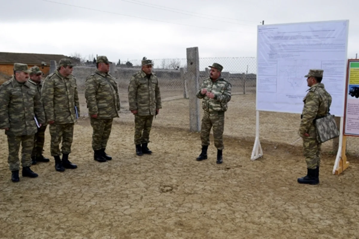 ​Mühəndis istehkam bölmələri ilə taktiki məşğələ keçirilib
