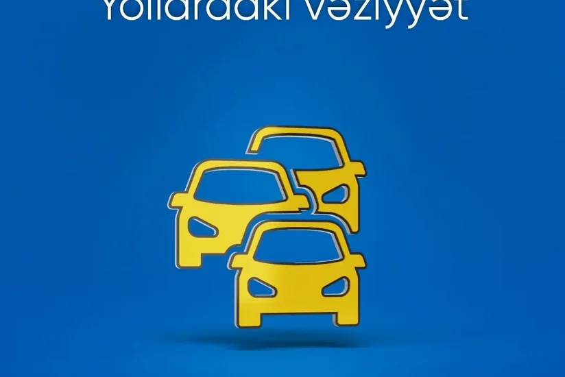 Bakının bir sıra yollarında tıxac müşahidə olunur