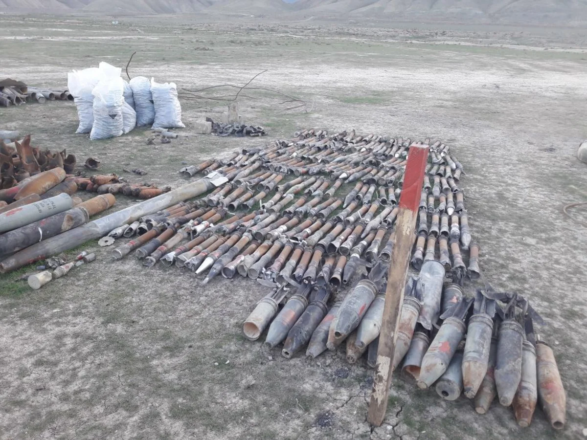 Xızıda 14403 ədəd partlamamış hərbi sursat aşkarlanıb