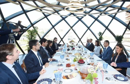 Birinci vitse-prezident Mehriban Əliyeva İtaliya Senatının sədri ilə görüşüb