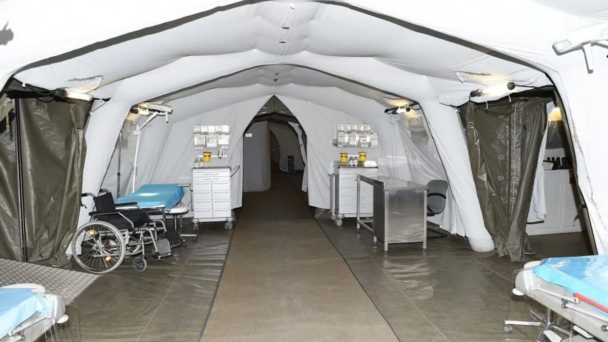 Fələstin Qızıl Aypara Cəmiyyəti Qəzza şəhərində ilk səhra hospitalını açıb