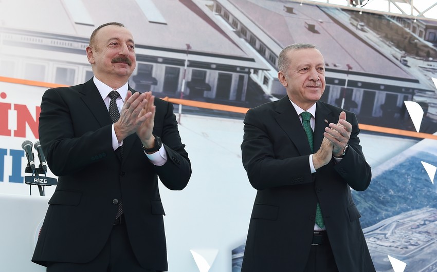 Azərbaycan və Türkiyə prezidentləri Rize-Artvin Hava Limanının açılışında iştirak ediblər