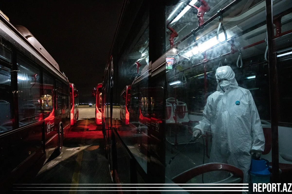 BakuBus takes next disinfection measures - PHOTO