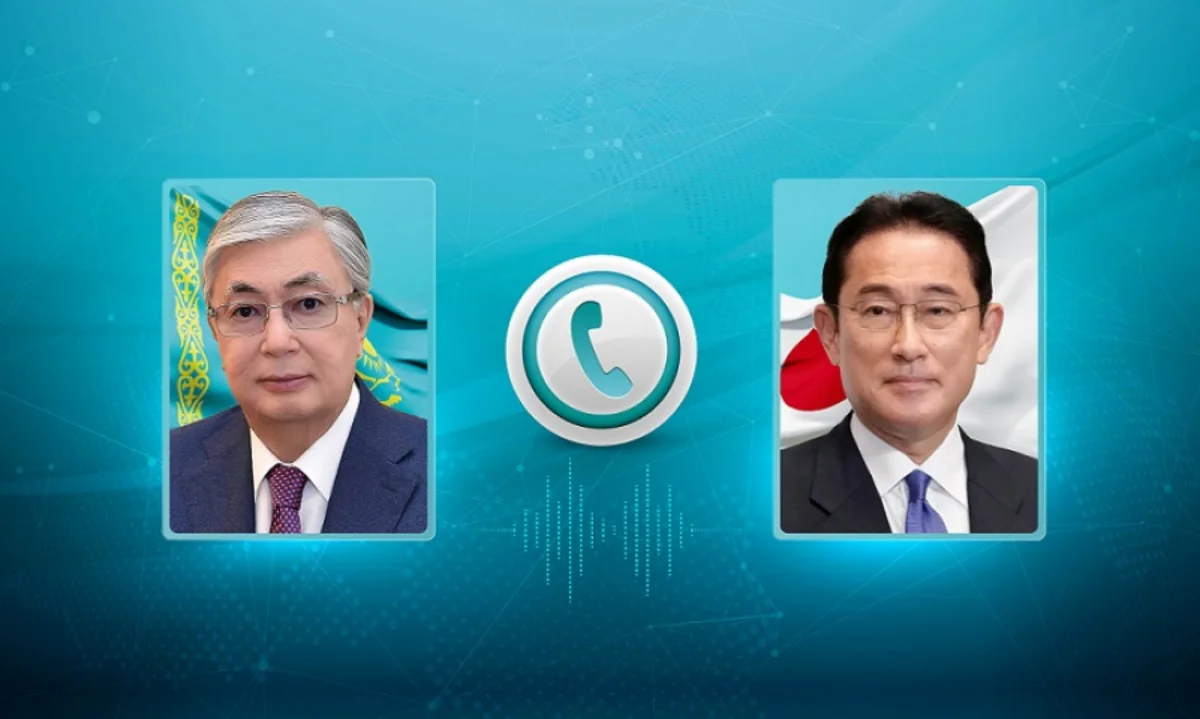 Qazaxıstan Prezidenti Yaponiyanın Baş naziri ilə telefonla danışıb