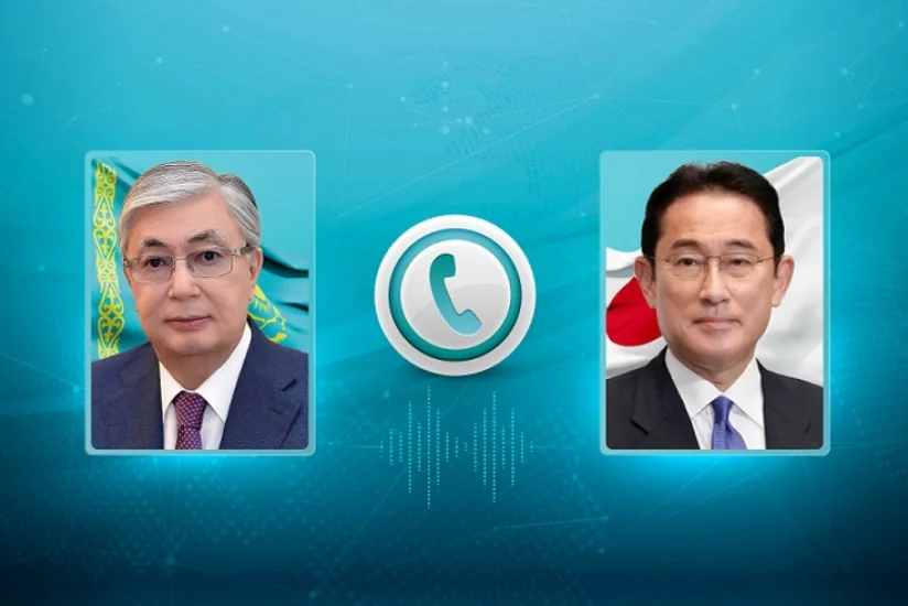 Qazaxıstan Prezidenti Yaponiyanın Baş naziri ilə telefonla danışıb