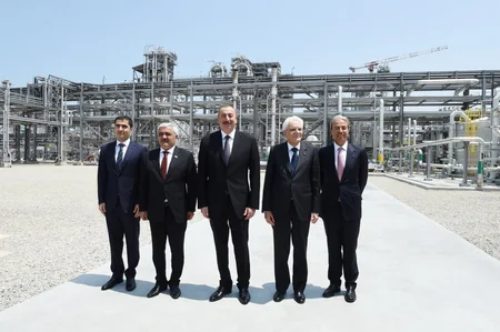 Azerbaijani and Italian presidents attend polypropylene plant built within 'SOCAR Polymer' project