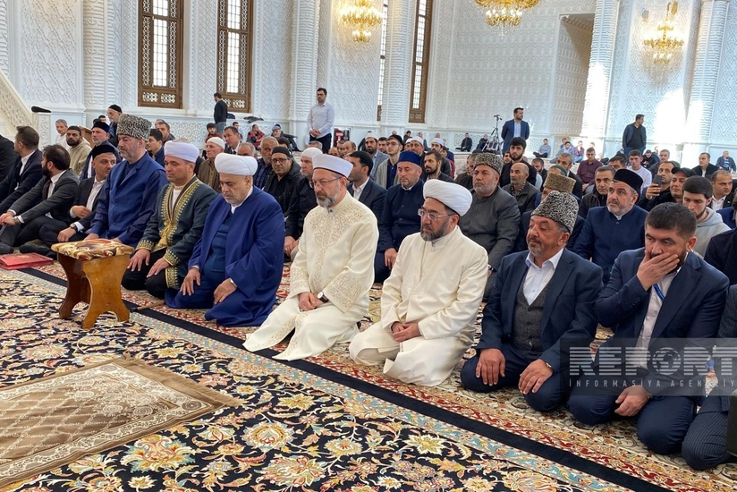OTS Muslim religious leaders perform Friday prayer in Heydar Mosque