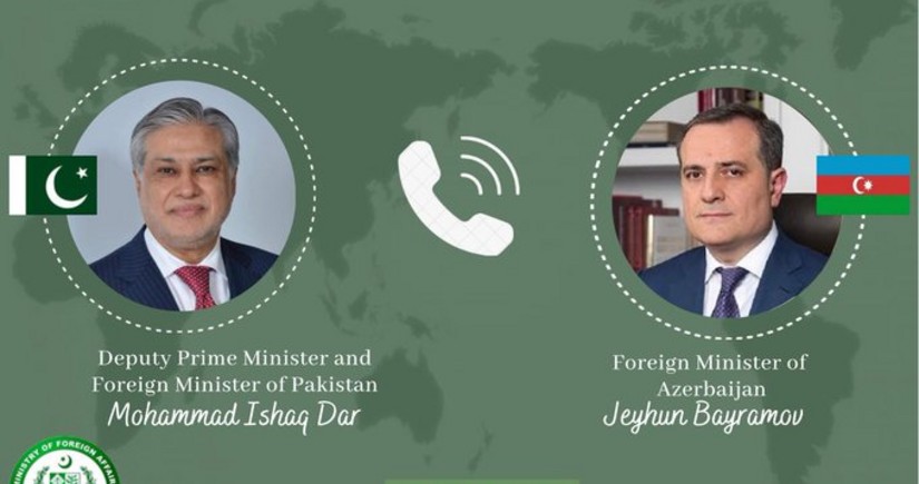 Ceyhun Bayramov pakistanlı həmkarı ilə Şahbaz Şərifin Azərbaycana səfərini müzakirə edib