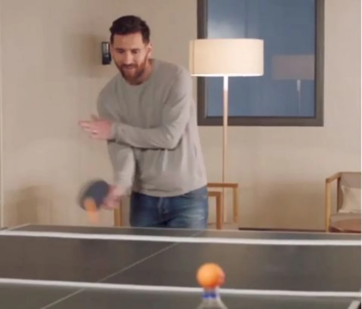 Messi bacarığını stolüstü tennisdə də göstərib - VİDEO