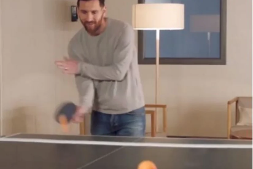 Messi bacarığını stolüstü tennisdə də göstərib - VİDEO