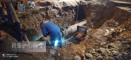 На магистральном водопроводе в Нахчыване произошла авария
