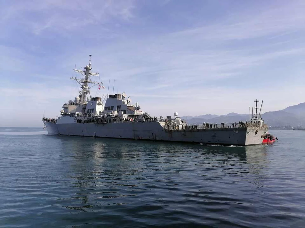 US warships arrive in Batumi, Georgia