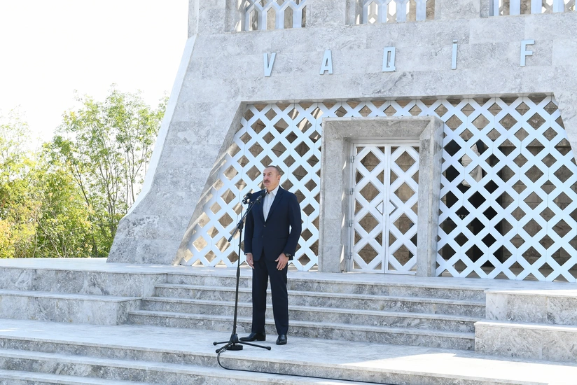 President of Azerbaijan: We are in Shusha today, and from now on, we will live in Shusha forever