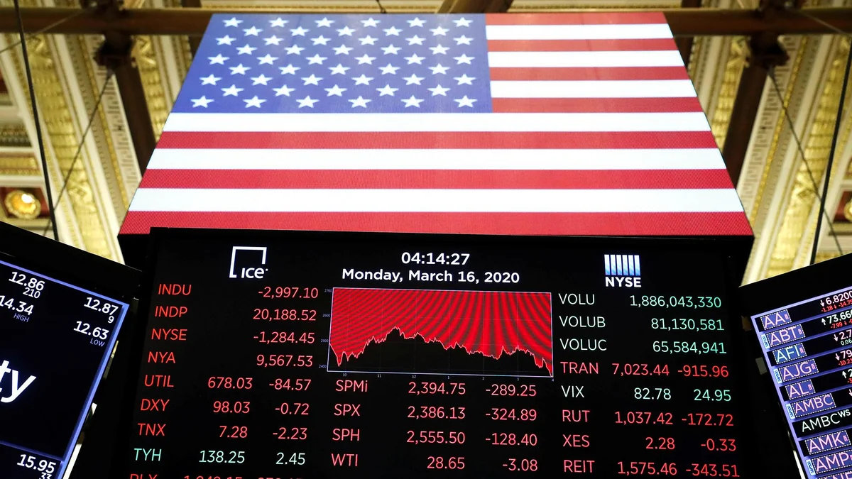 Биржи США снижаются на данных об ускорении инфляции