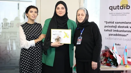 Şəhid xanımlarına dəstək layihəsi həyata keçirilib 